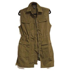ATHLETA BOUNDLESS VEST ACACIA OLIVE NEW W TAGS XXS WATER RESISTANT UPF PROTECT